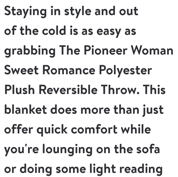 ❤️ Gift Set Pioneer Woman Sweet Romance Mug & Throw Blanket - Picture 3 of 6